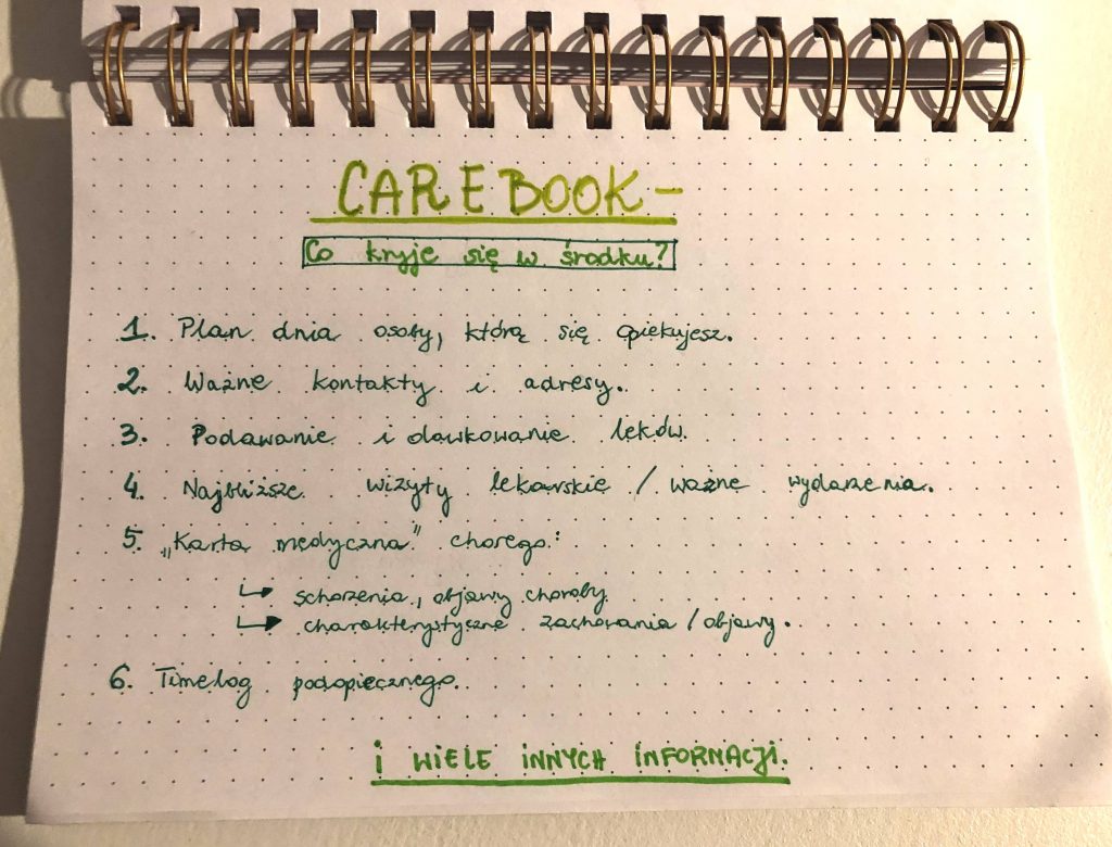 Carebook- czym jest i co się w nim znajduje?