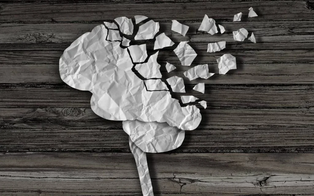 Zmiany w mózgu zachodzące w demencji.